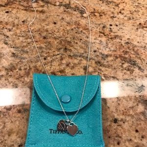 Mini double heart tag pendant from Tiffany & co.